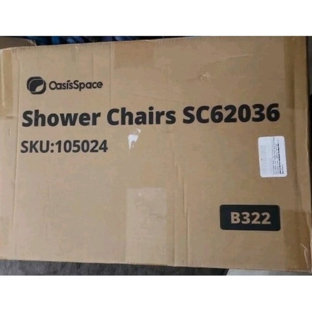OasisSpace Heavy Duty Shower Chair 500lb‎ Padded Bath Seat with Free Assist G...